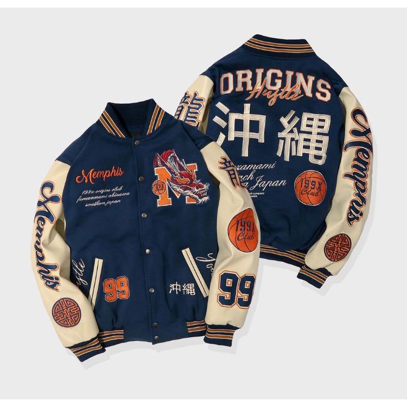 JAKET VARSITY / VARISTY OKINAWA MEMPHISORIGINS