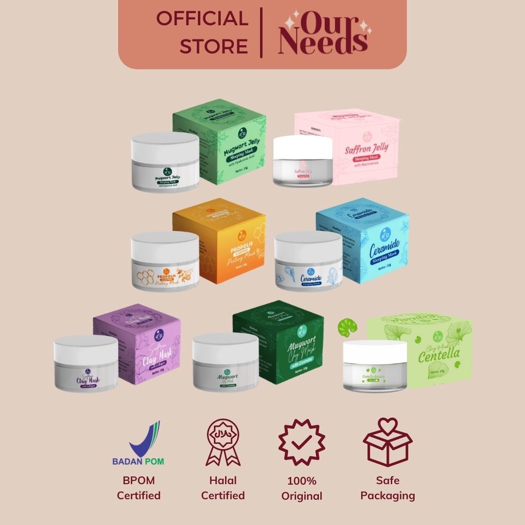 Jual SAFFRON JELLY SLEEPING MASK / CLAY MASK CENTELLA / SAFFRON CLAY