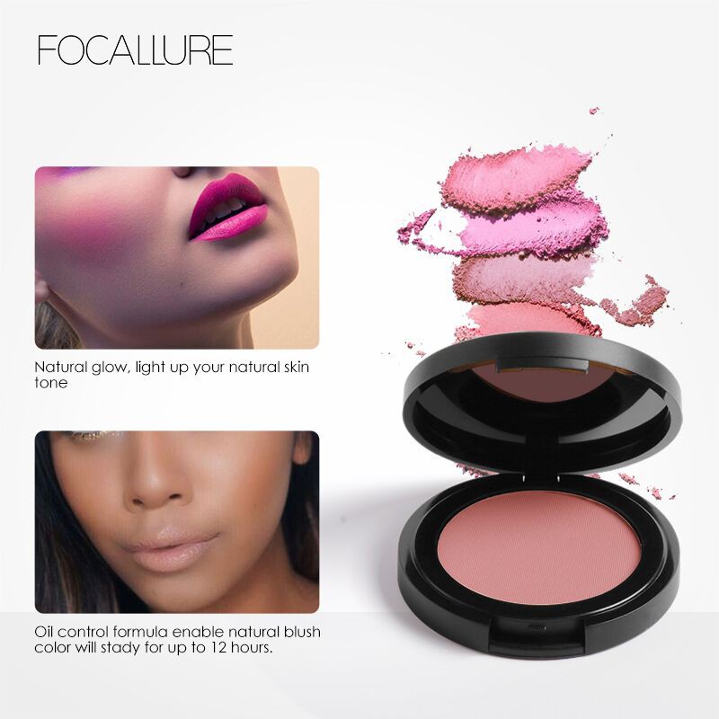 Fashion Fair - Focallure Single Blush On FA25 Natural Blush on Sweet Face Cheek Make Up Powder-Blushed