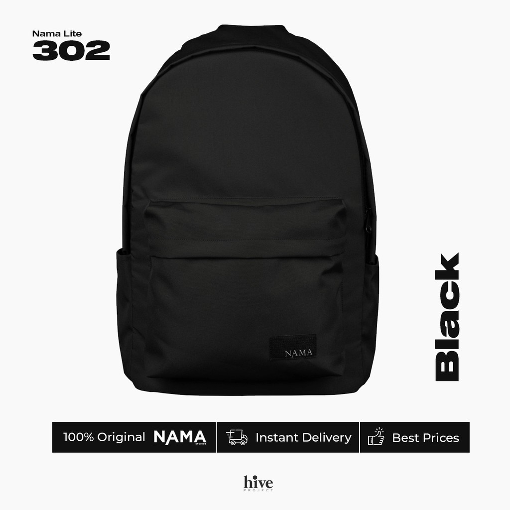 Tas Ransel NAMA Lite 302 Black / Hitam Original Nama Studio Ready Stock Tas Pria