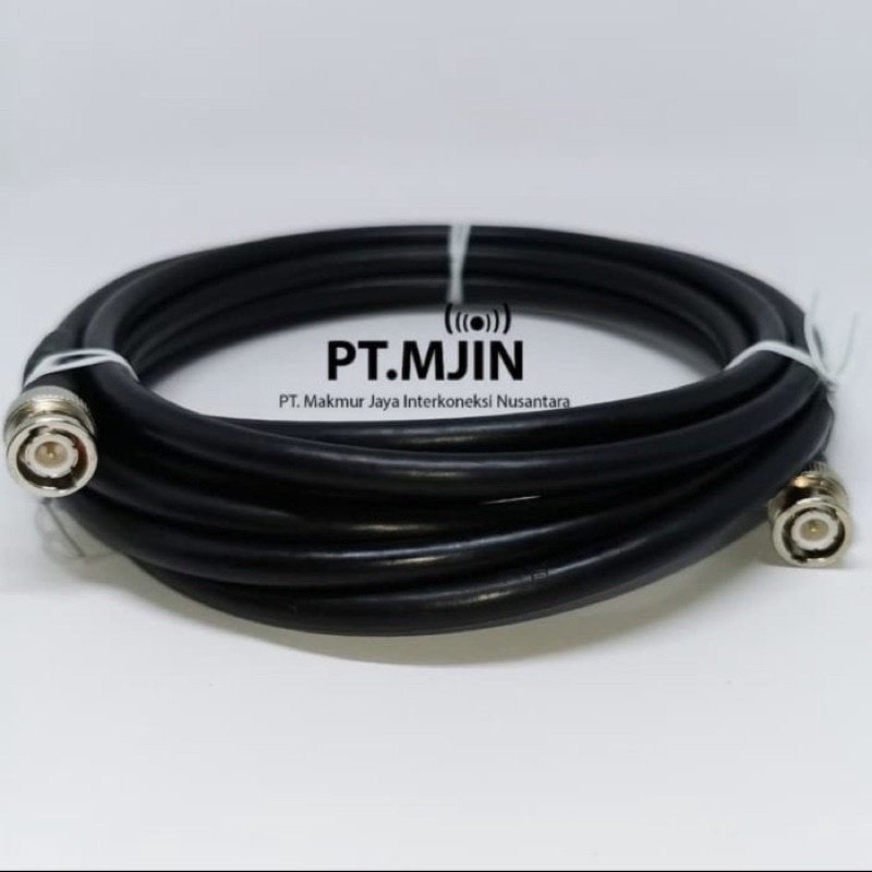 Kabel Jumper Rg6 Belden9116s BNC male ke BNC male Panjang 1 meter