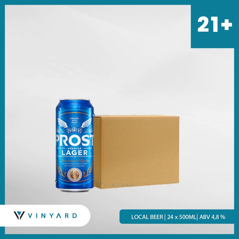 Prost Lager Can 500ml ( 24 Botol ) 1 Karton