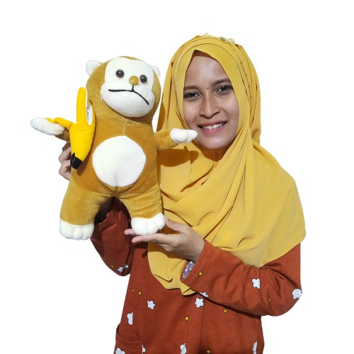 boneka monyet Jos S pisang george pisang