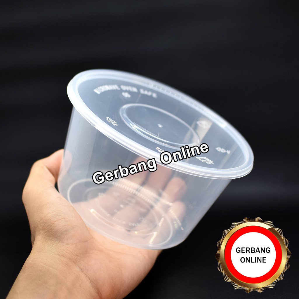 Thinwall Bowl 1000 ml Mangkok Food Container Kotak Makan Nasi 1500ml Sop Buntut Salad Buah Snack