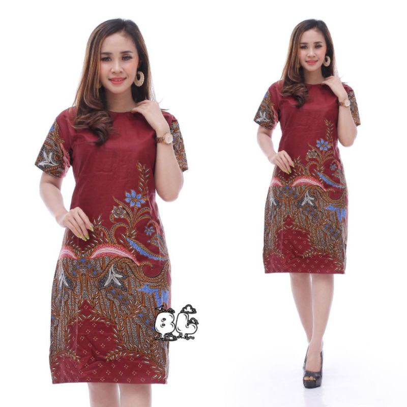 BISA COD BAJU WANITA / BAJU WANITA BATIK TERBARU /  BAJU DRESS BATIK / COSTUM NATAL / TERLARIS PALIN
