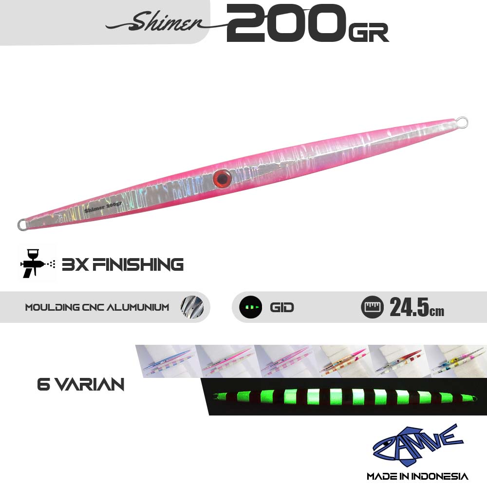 Metal Jig Zamve Shimer 200Gr Metal Jig 200Gr Metal Jig 200Gram