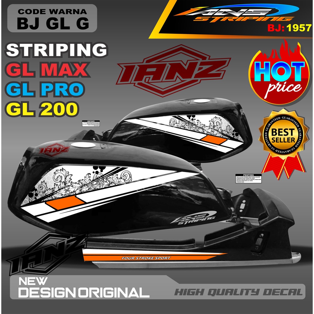 STIKER STRIPING GL MAX / STRIPING MOTOR / STIKER MOTOR GL / STRIKER NEW TECH GL MAX / STRIPING GL NEW TECH / STIKER CUSTOM GL MAX GL PRO