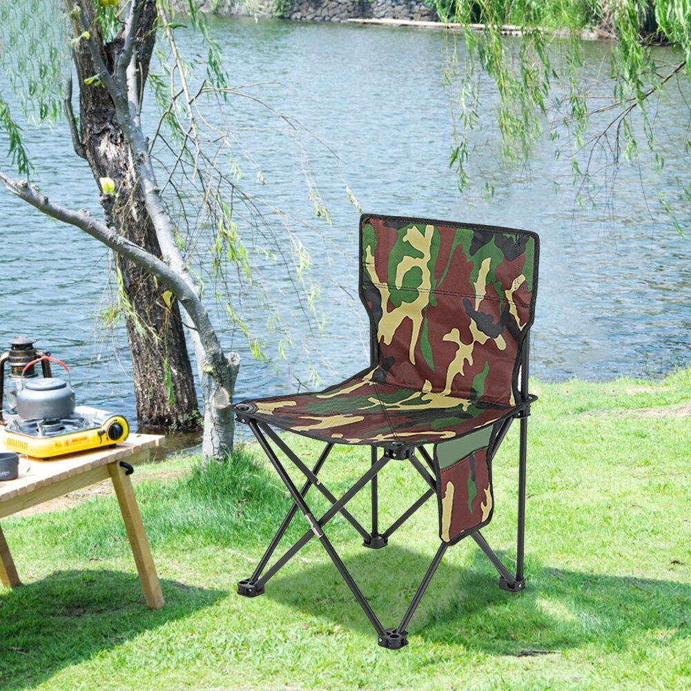 Kursi Lipat Portable Kursi Lipat Piknik Mancing Berkemah Outdoor Camp Fishing Chair AAN147