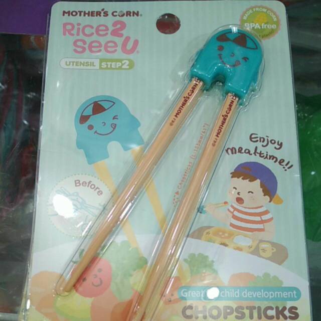 Mother's corn chopsticks training