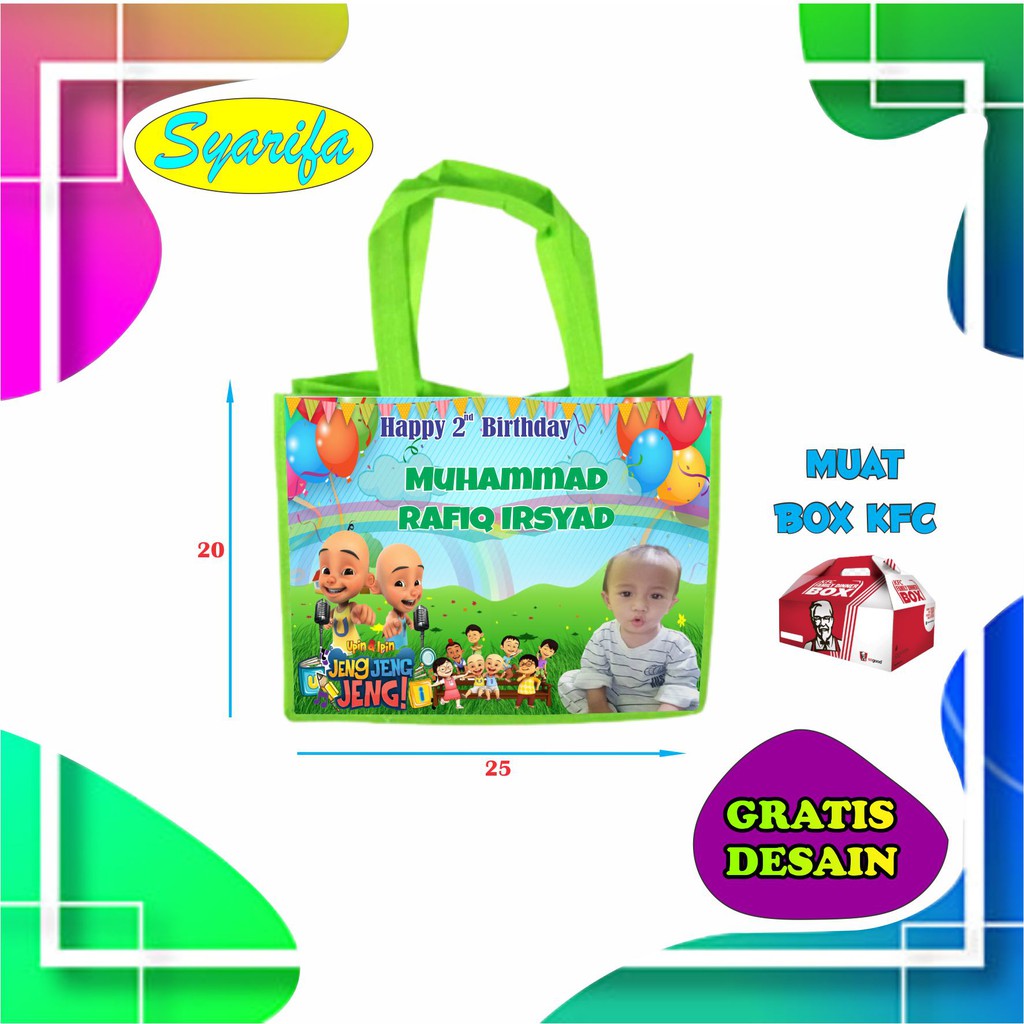 REQUEST DESAIN / KARAKTER / - TAS ULANG TAHUN ANAK / GOODIE BAG | PLUS FOTO-2