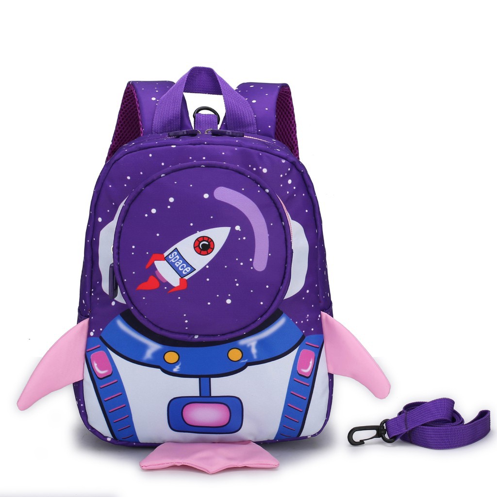 HappyOliver TAS ROCKET FLY BACKPACK tas import anak resleting tRansel anak laki perempuan tas ransel anak tas sekolah paud