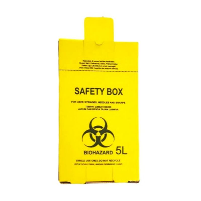 SAFETY BOX 5 LITER KUNING + INNER TEMPAT LIMBAH MEDIS