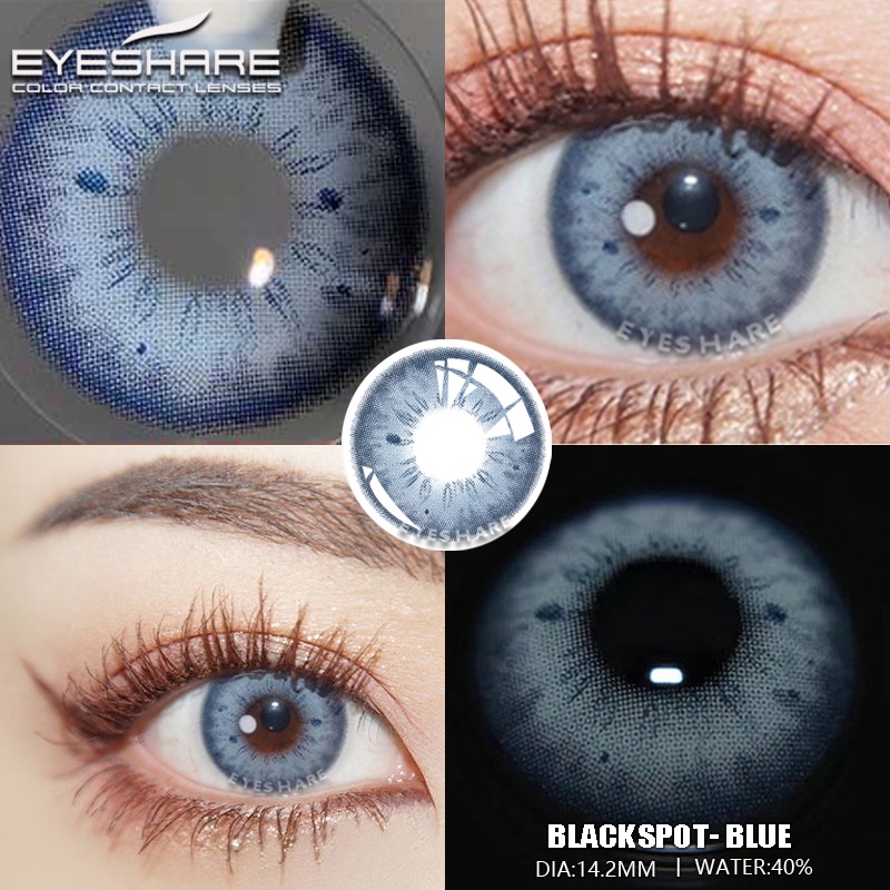 [✅COD]EYESHARE softlens natural korea style grey normal big eyes soflens Gankyu softlens Eos sole three gray Minus 0.00 Soflen Model Terbaru 2023