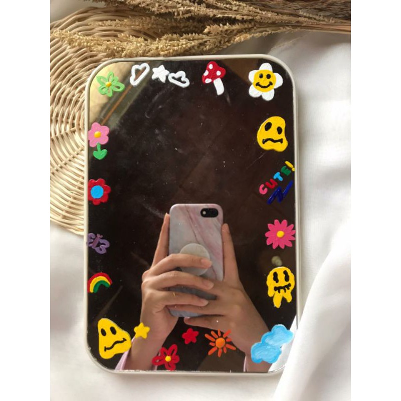 MIRROR PAINTING AESTHETIC || kado ulang tahun