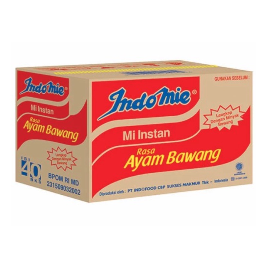 

Indomie Ayam Bawang 1 Dus Isi 40 pcs