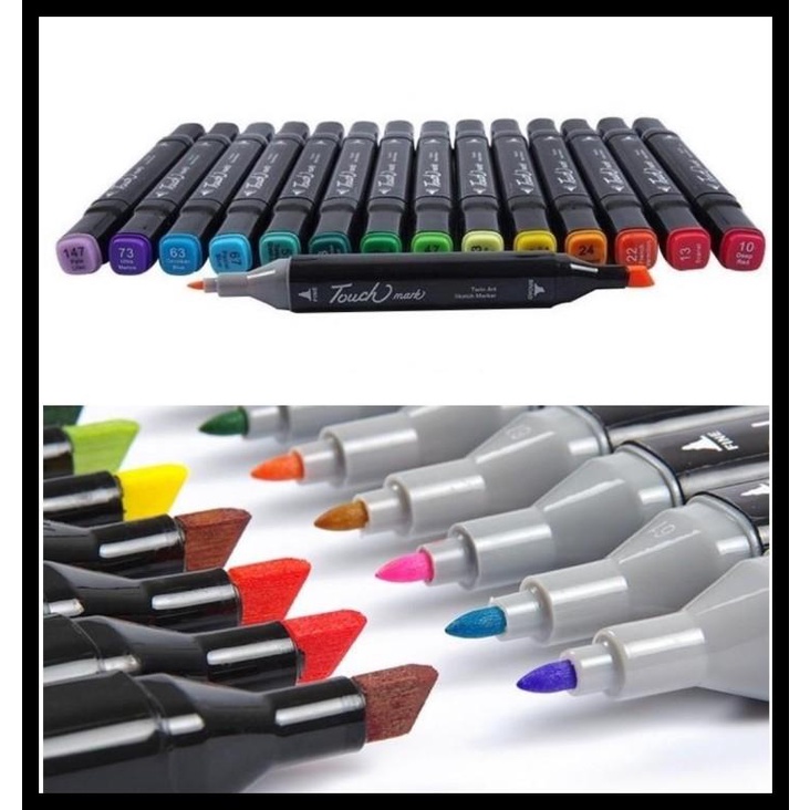 

TERBARUU!! Spidol 60 Warna Anak Gambar Sketsa Twin Marker Sketch Copic PROMO