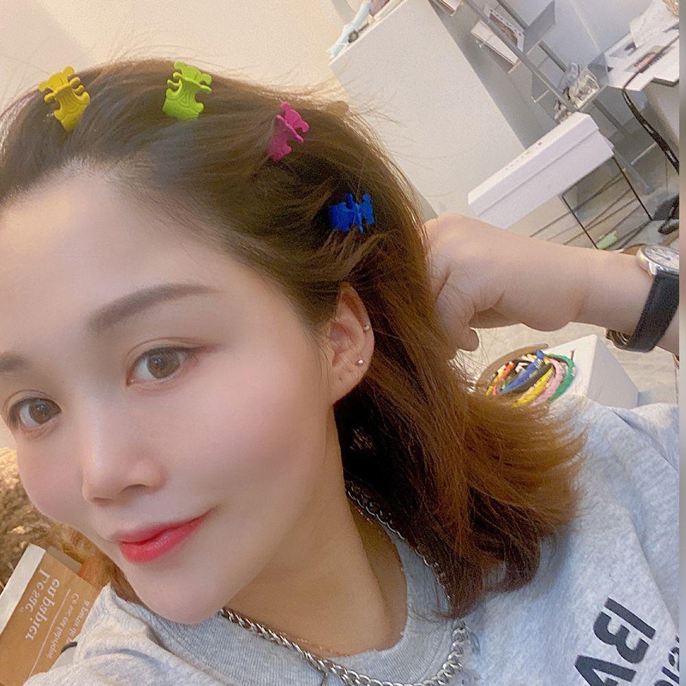 Needway Gaya Korea Klip Rambut Gadis Lucu Desain Fashion Triumphal Arch Temperamen Alloy Double C Hair Claw