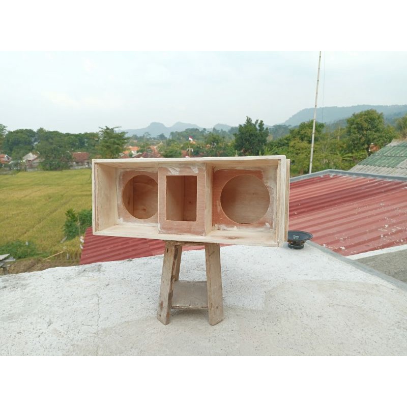 Box speaker line array 6 inch atau 8 inch double + tweeter horn