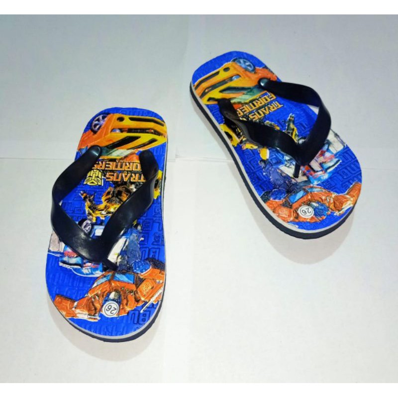 sandal jepit anak laki laki transformer terbaru