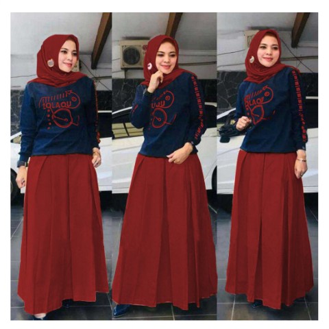 SETELAN ROK SANIA/SET ROK/ATASAN DAN BAWAHAN/SETELAN WANITA/BAJU SETELAN/BAJU SETELAN MURAH