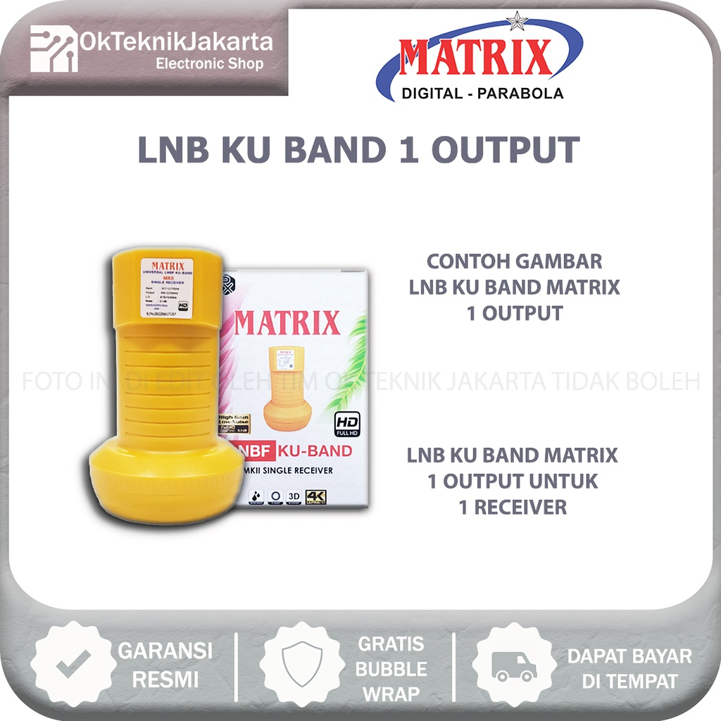 LNB Ku Band Matrix Single Output MKII