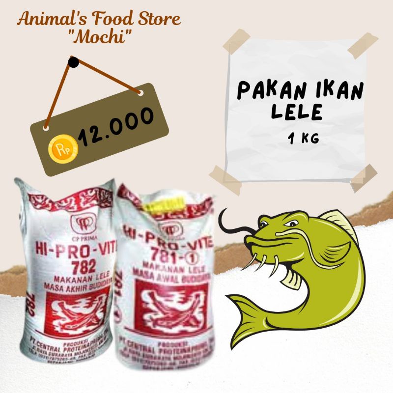 PAKAN IKAN LELE | PAKAN IKAN LELE HI-PRO-VIT 1 KG