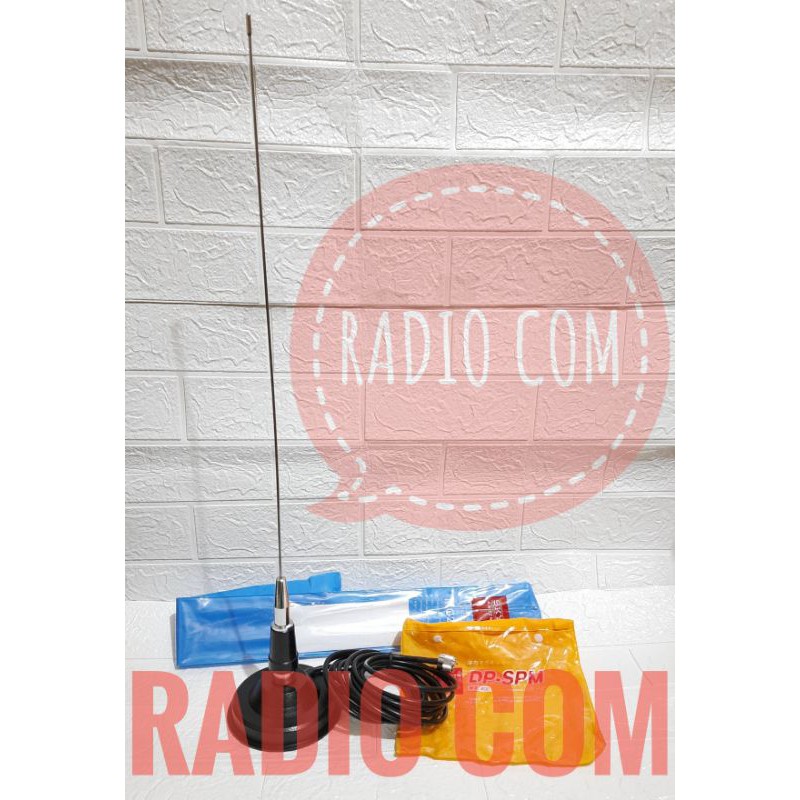 PAKET ANTENA RADIO MOBIL UHF PLUS BRACKET MAGNET DP SPM / ANTENA RADIO RIG MOBIL UHF MC200 MURAH