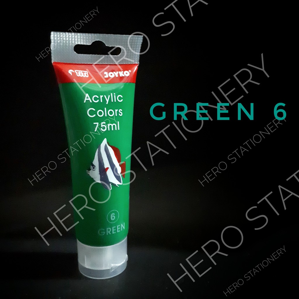 

Cat acrylic akrilik joyko titi tube 75 ml warna hijau green 6