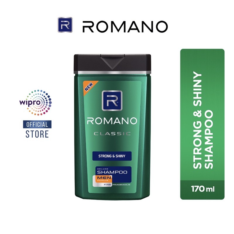 ❤️arstorejaya❤️ Romano Shampoo Strong & Shiny Classic 170 ml