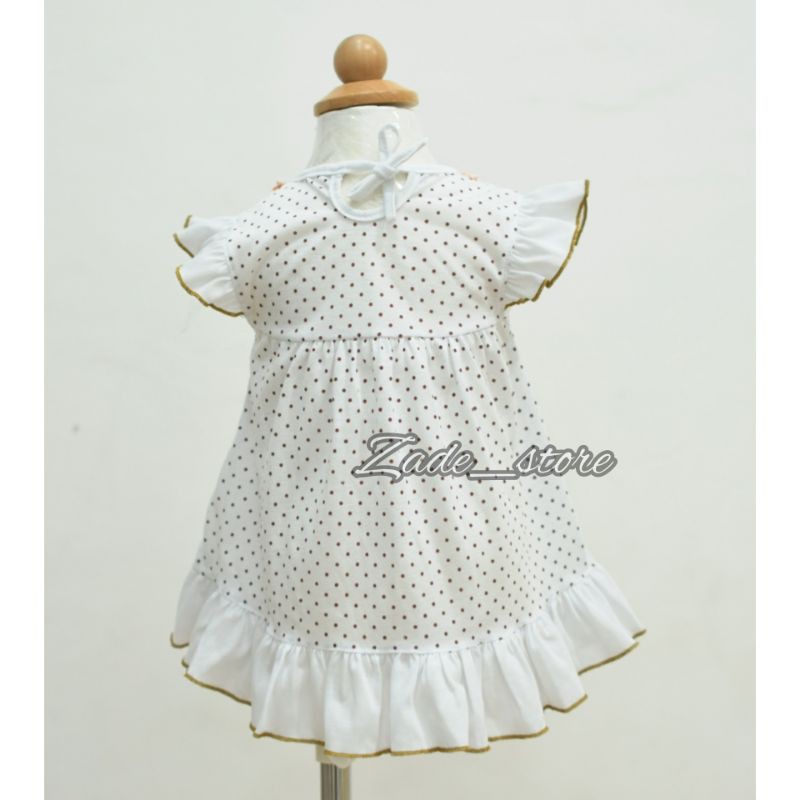 1 set Dress bayi + celana Planet Kidz 0-6bln rok dress bayi rafel perempuan perlengkapan bayi newborn rok bayi catton celana pendek bayi perempuan baru lahir baju pesta anak