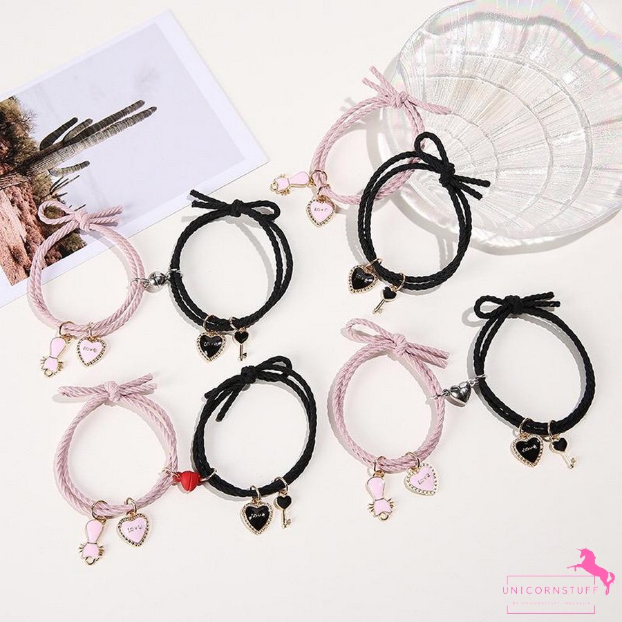 2 Gelang Couple Magnet Sahabat Bestfriends Anak Cewek Unicorn Kembaran Kado Hadiah Kembar Pasangan