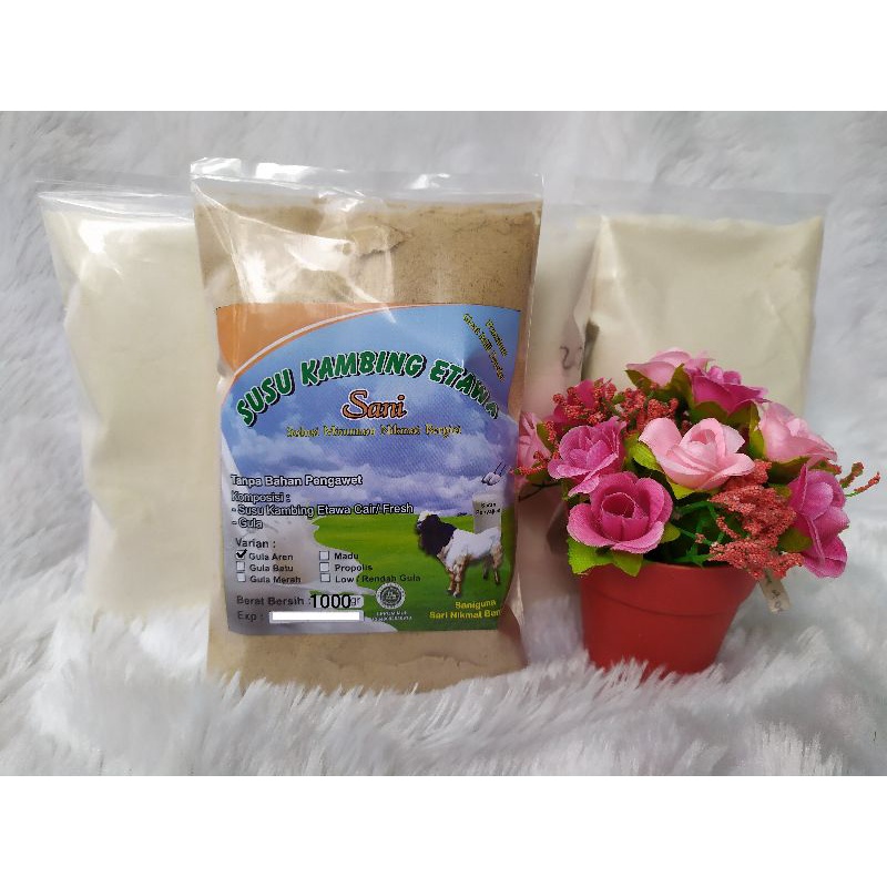 Sale 1kg SUSU KAMBING ETAWA ( madu propolis gula aren gula batu) 1000gram bubuk susu kambing etawa