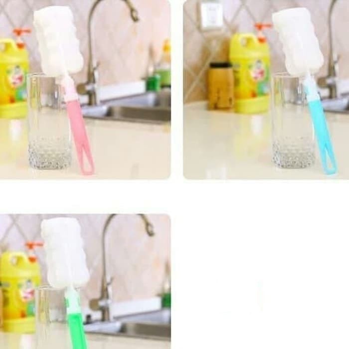 Pembersih Botol Susu Spon Cuci Botol Minum Sponge Cleaning Brush