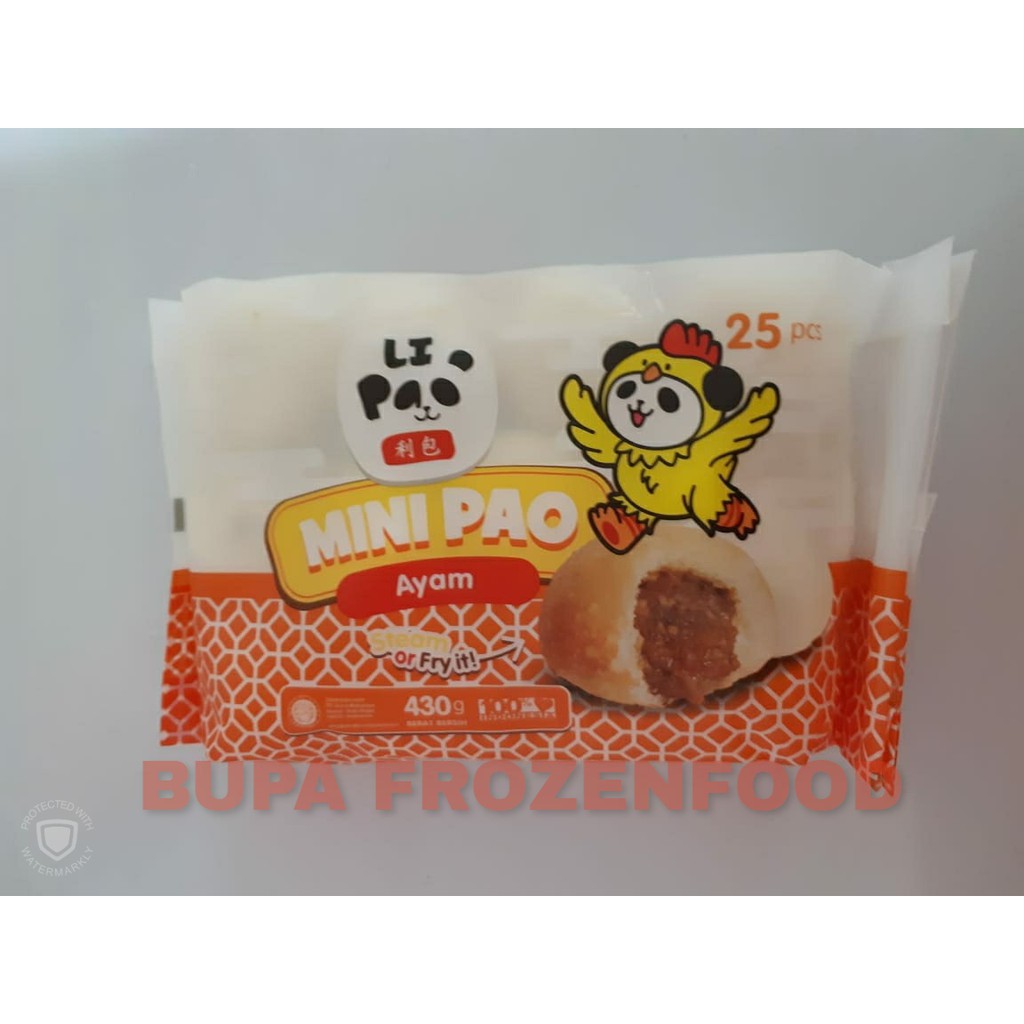 

LIPAO MINIPAO ISI 25 PCS RASA AYAM - BUPA FROZENFOOD