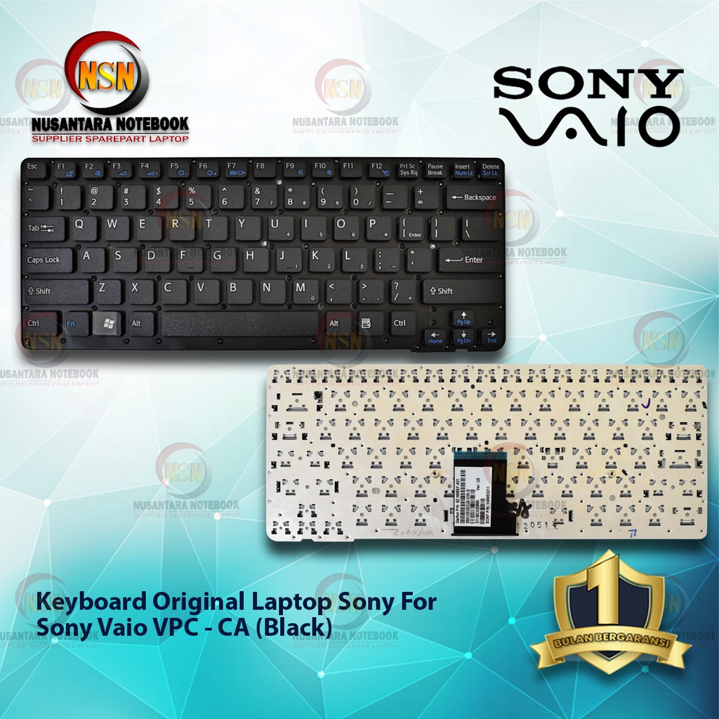 Keyboard Original Laptop Sony Vaio VPC - CA Black