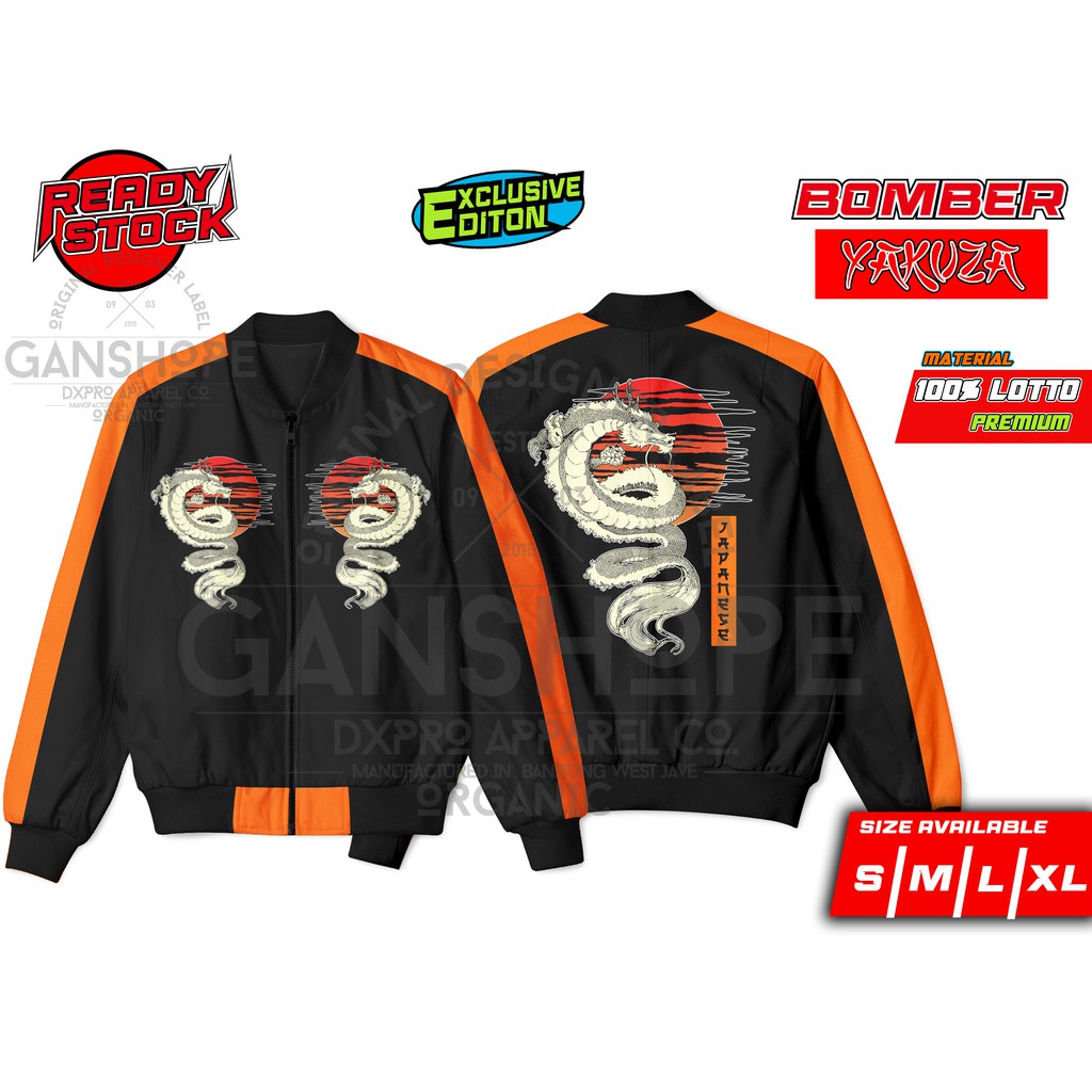 JAKET BOMBER PRO X SUKAJAN YAKUZA MOON DRAGON LIMITID EDITION