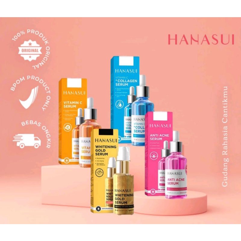 HANASUI SERUM GOLD / ANTI ACNE / COLAGEN / VIT - C