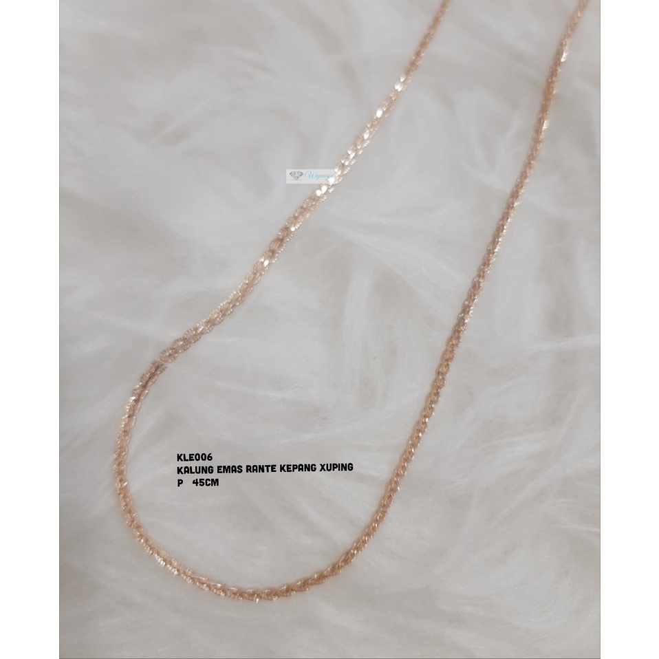 Kalung Emas/Putih Rante Kepang Xuping KLE006 KLP003