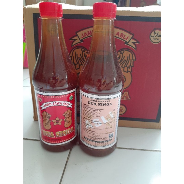 Jamu Jawa Asli Cap Dua Singa rasa Pahit- 600ml