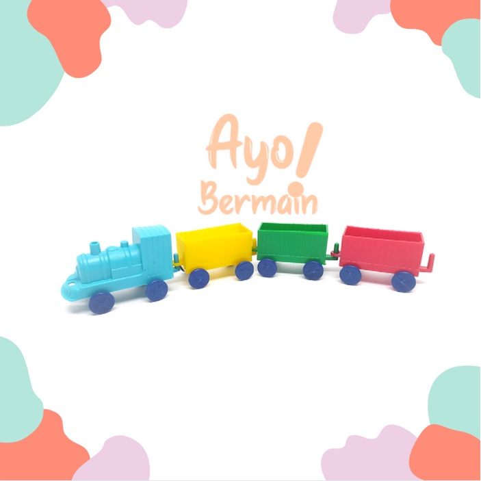Mainan Kereta Gandeng / Kereta Mini / Kereta Warna Jadul