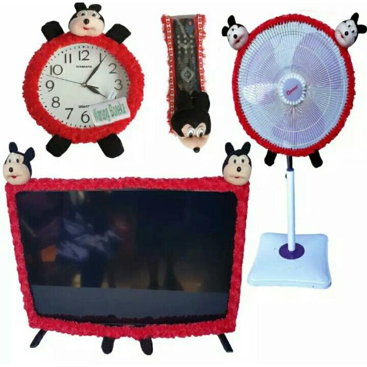 PAKET HEMAT 4 in 1 (bando tv, bando remote, bando kipas, bando jam )