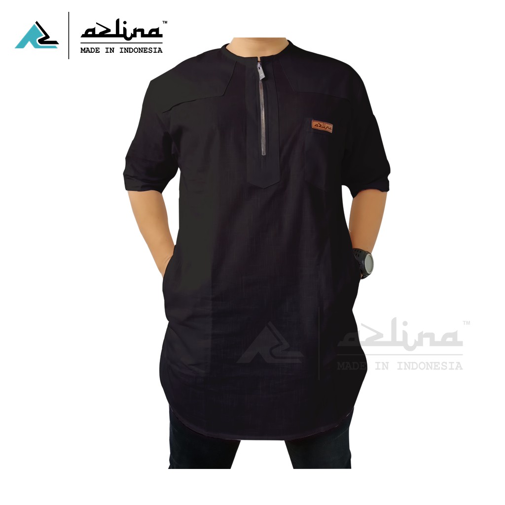 (COD) Baju Koko Kurta Zipper Pakistan Pria Dewasa Best Style Muslim