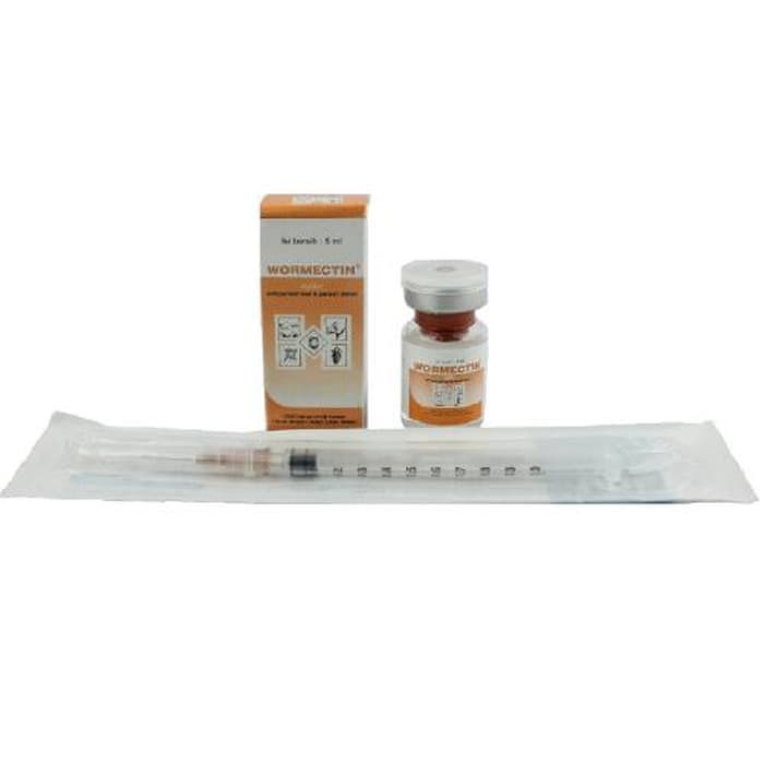 Obat Jamur Suntik Kucing-Anjing-Kelinci WORMECTIN + Insulin