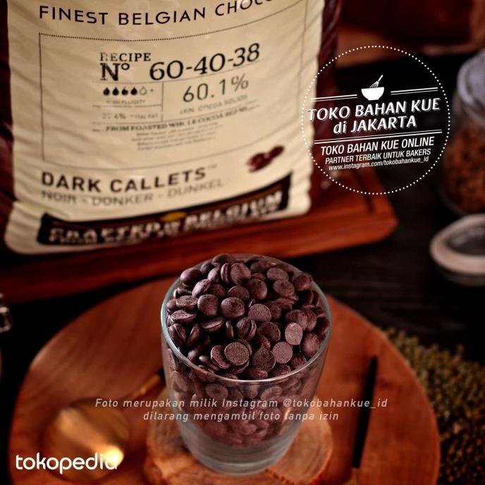 

Callebaut 60% Dark Chocolate Couverture 500gr Coklat Baking Coin Pahit TERLARIS TERPERCAYA ORIGINAL