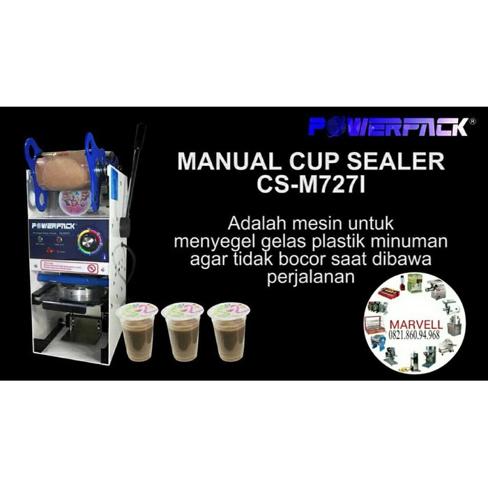 cup sealer manual powerpack m727i