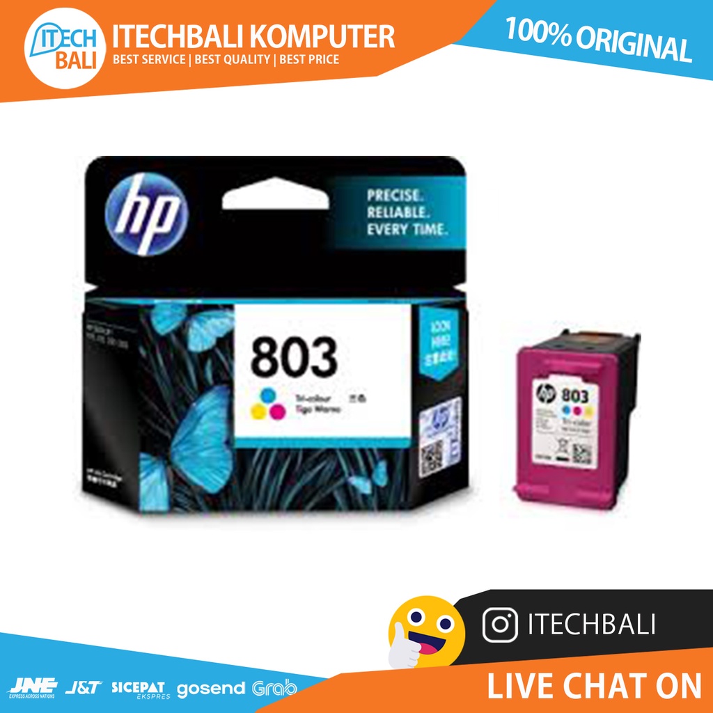 Cartridge HP 803 Colour Original   |  ITECHBALI