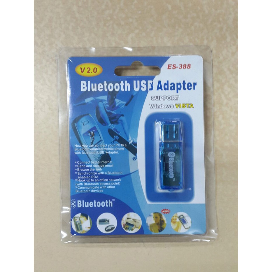 BLUETOOTH USB ADAPTER DONGLE V2.0 ES-388