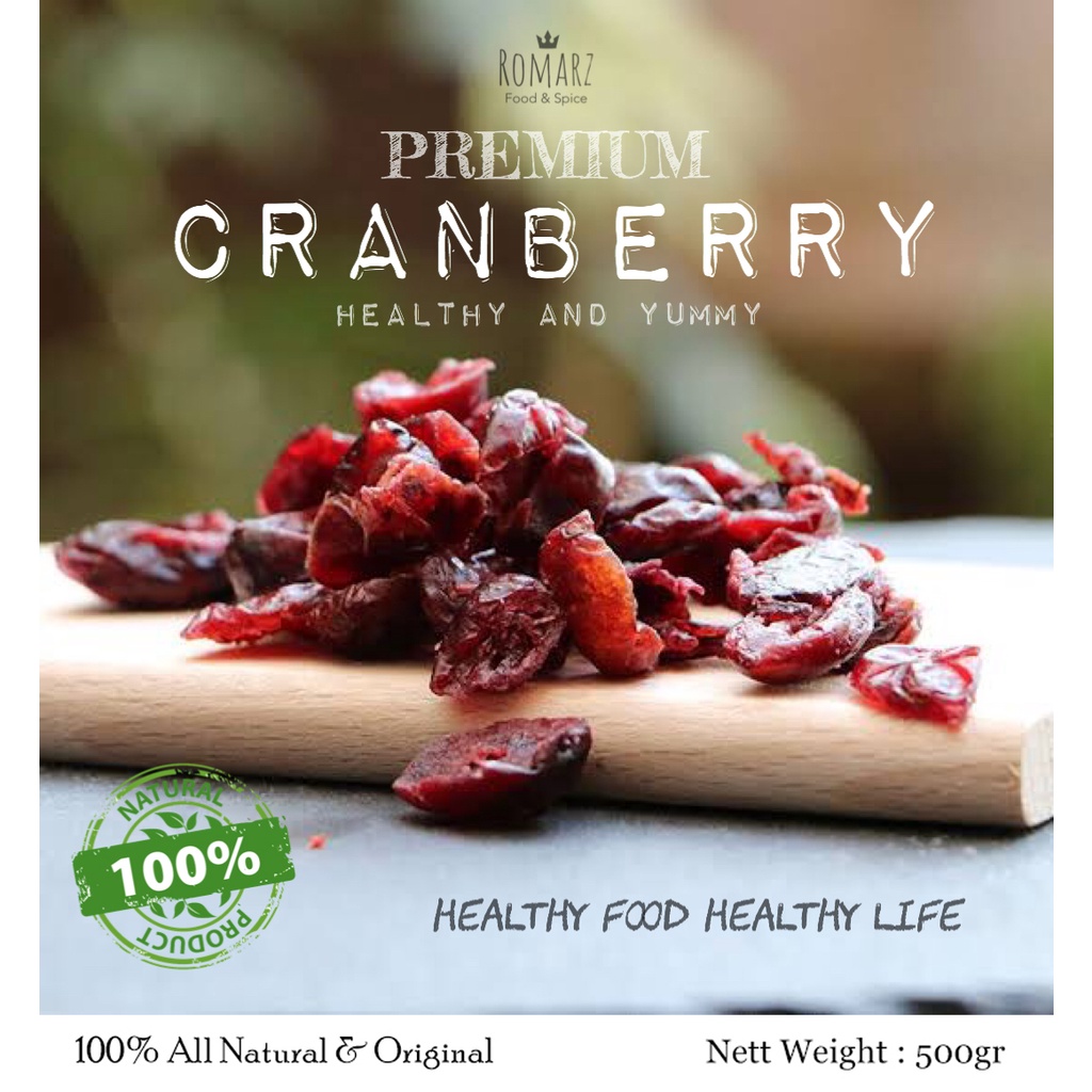 

DRIED CRANBERRY PREMIUM (KRANBERRY KERING) 500gr