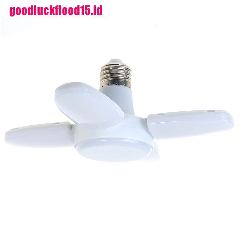 (LUCKID) Lampu Bohlam LED E27 AC85-265V 28W Dengan Kipas Blade