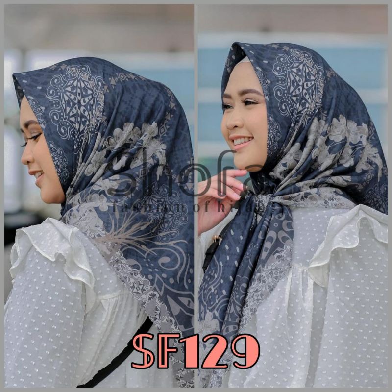 Hijab segi empat motip deenay terbaru motip hits laser/kerudung segi empat 2021